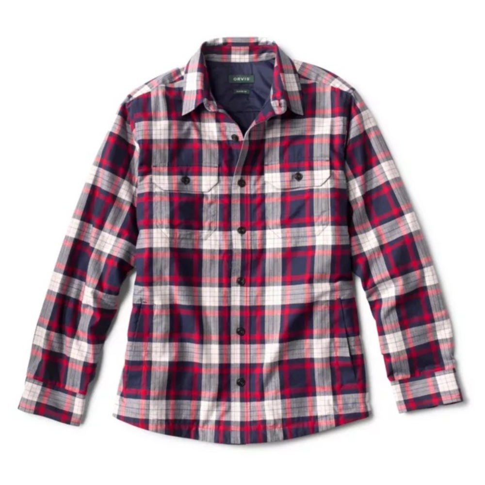Orvis | Plaid Insulted Flannel Shirt Jacket | Worn Once | Size Large Big/Tall